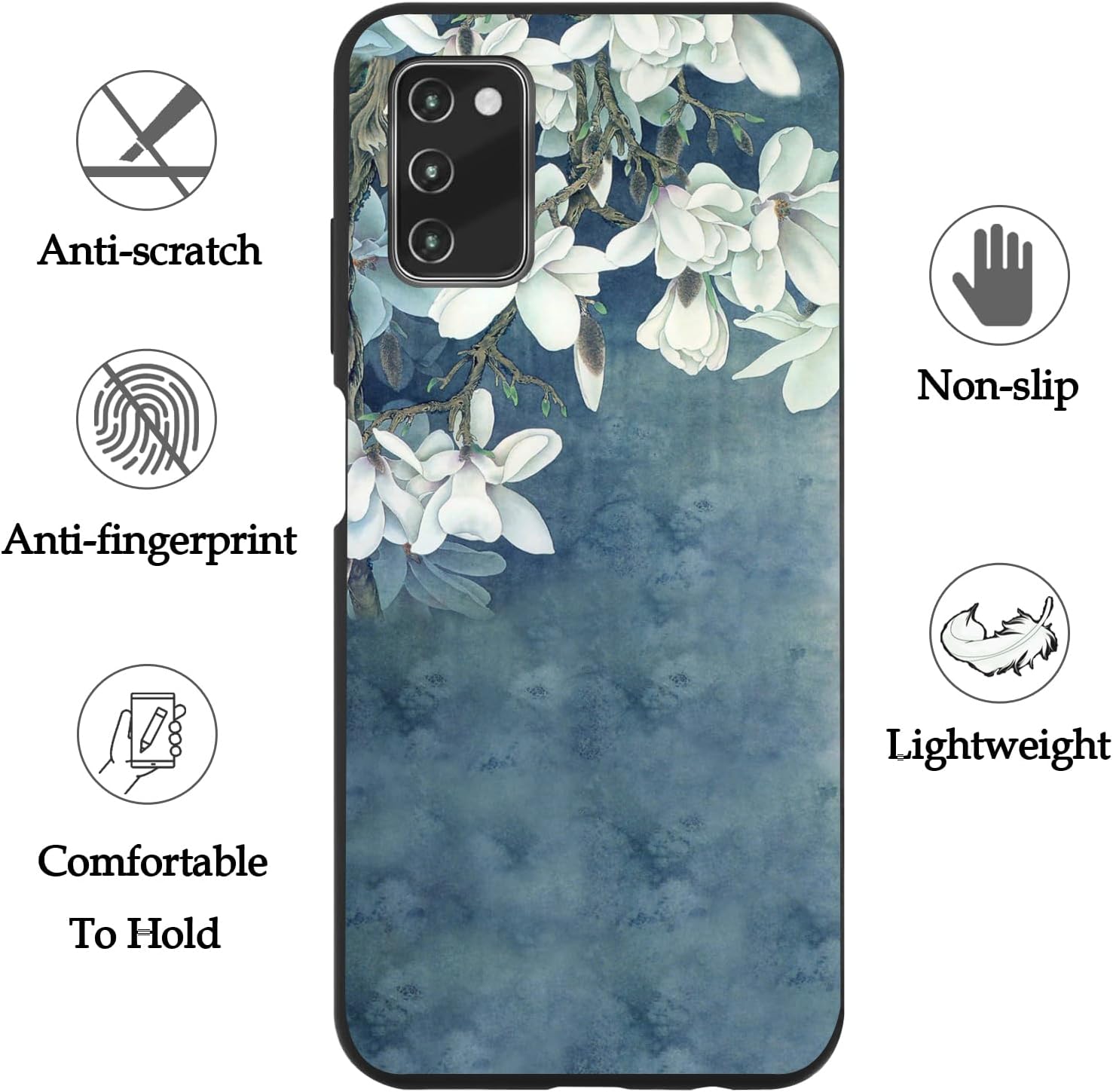 Starhemei Funda para Galaxy A03S, Edición de EE. UU. Funda Samsung Galaxy A03S, TPU suave y delgada con absorción de golpes para Samsung Galaxy A03S
