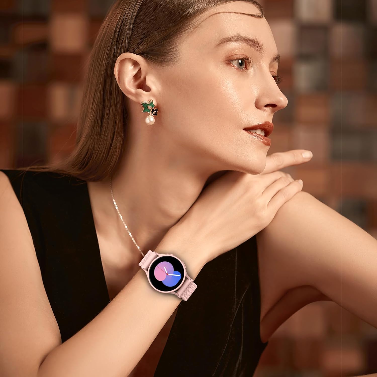Delidigi Bandas elásticas compatibles con Samsung Galaxy Watch 7654 de 1.575 pulgadas, 1.732 pulgadas, Watch 6 Classic de 1.732 pulgadas, Watch 5