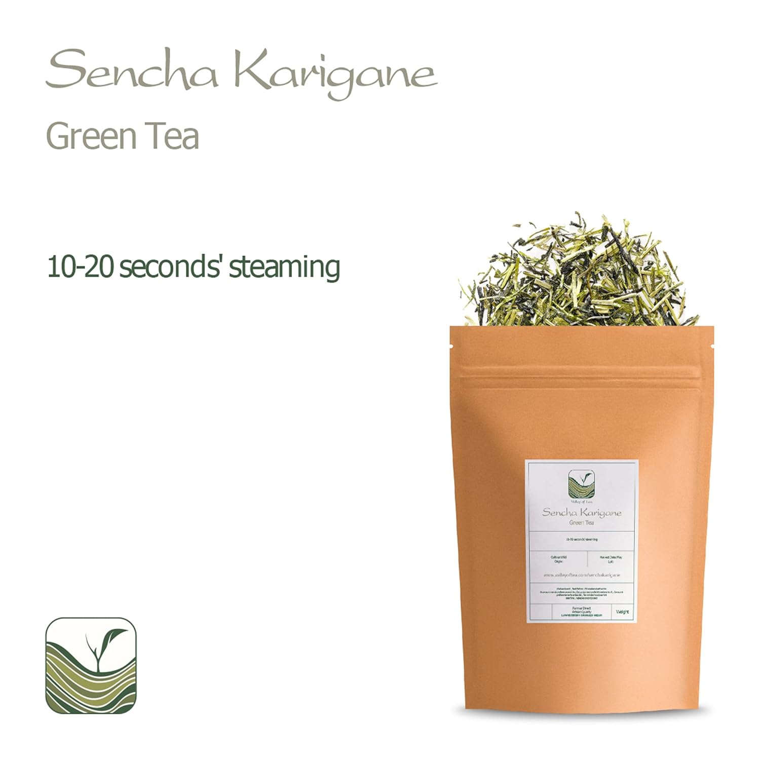 Té verde japonés Kukicha  Té de ramita Karigane de Japón  cuidadosamente mezclado con sencha  grado Karigane  Té Kukicha Sencha Té verde Karigane Té