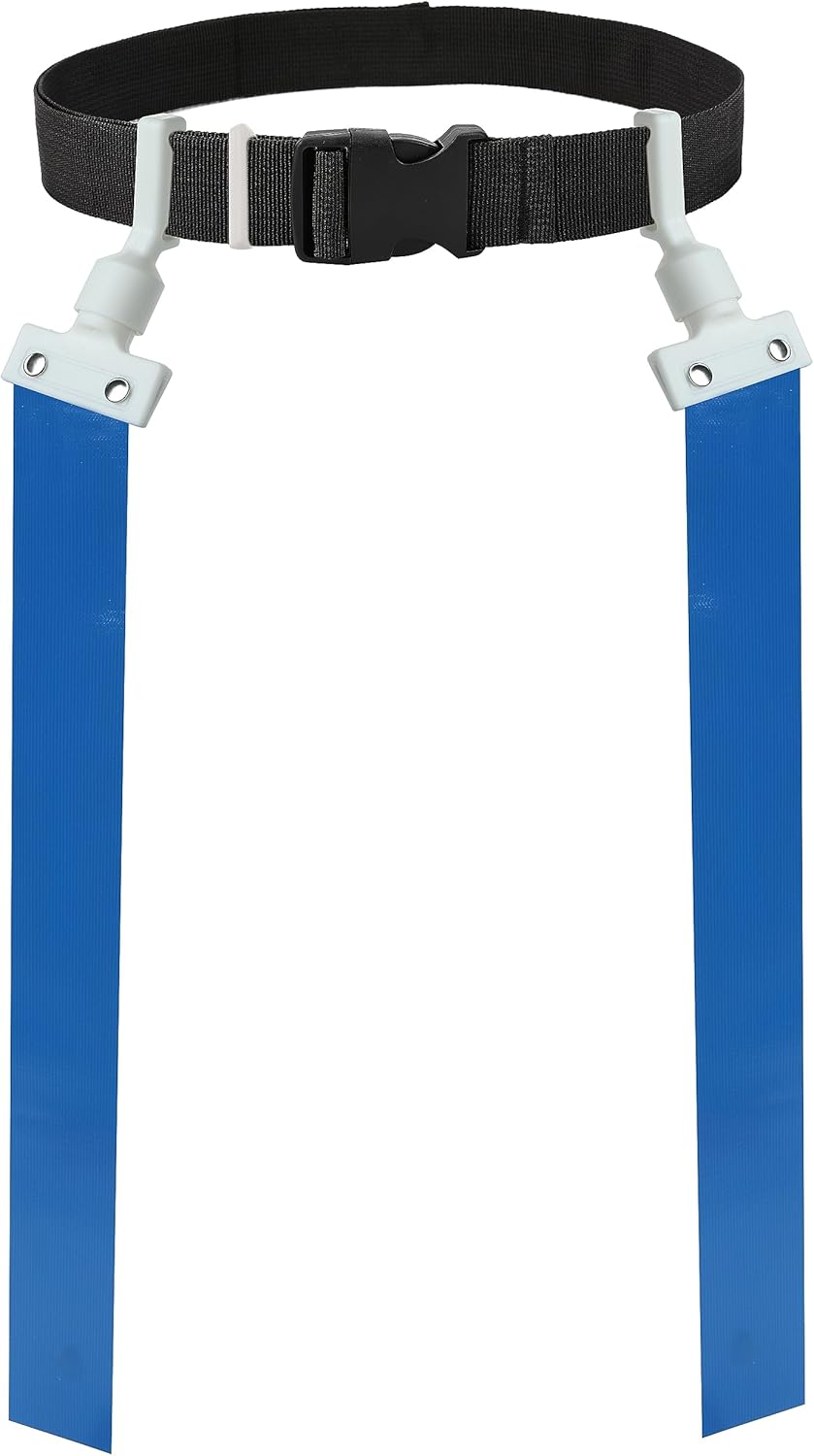 Juego completo de banderas y cinturones de bandera para 10 jugadores, 4 conos de disco con bolsa de transporte