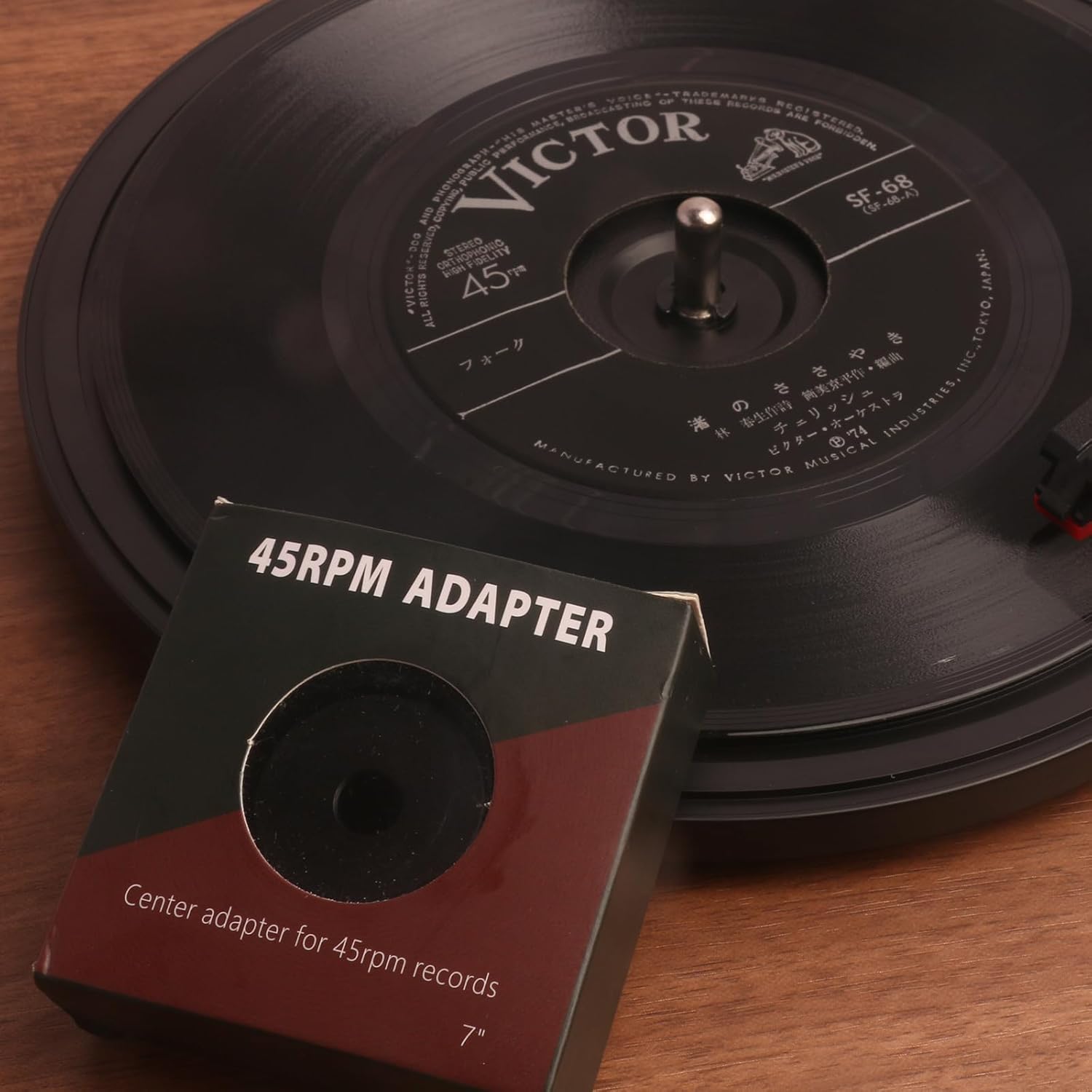 Adaptador de 45 discos para tocadiscos de 45 RPM para tocadiscos de vinilo de 7 pulgadas, accesorios para tocadiscos de aluminio macizo