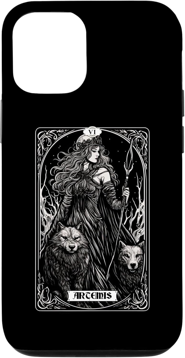iPhone 1212 Pro Artemis Tarot Card Caza Dios griego Diosa caso