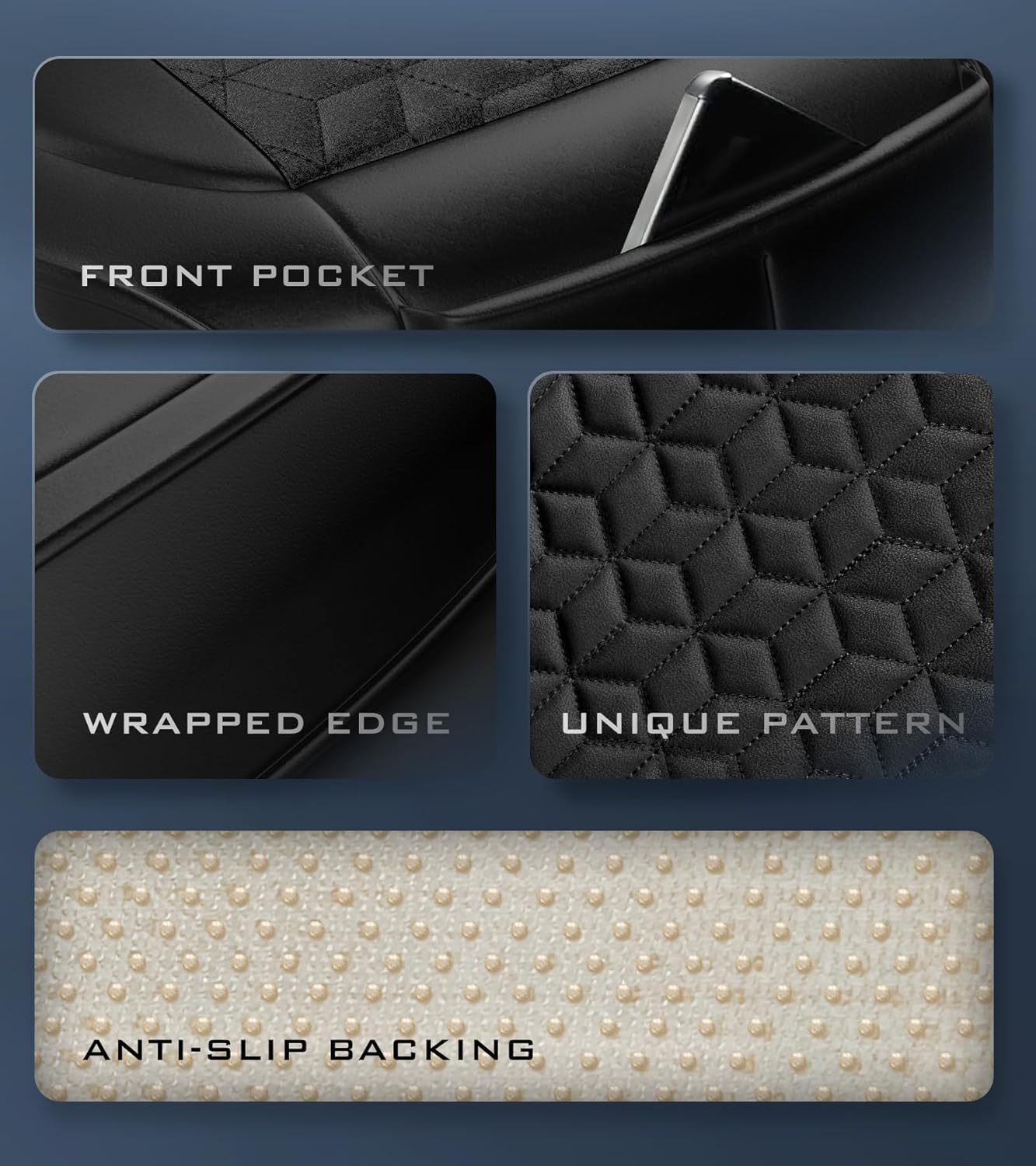 Paquete de 1 funda de asiento de automóvil de alta calidad con 2 almohadillas de esponja más gruesas para mayor comodidad, fundas de asiento