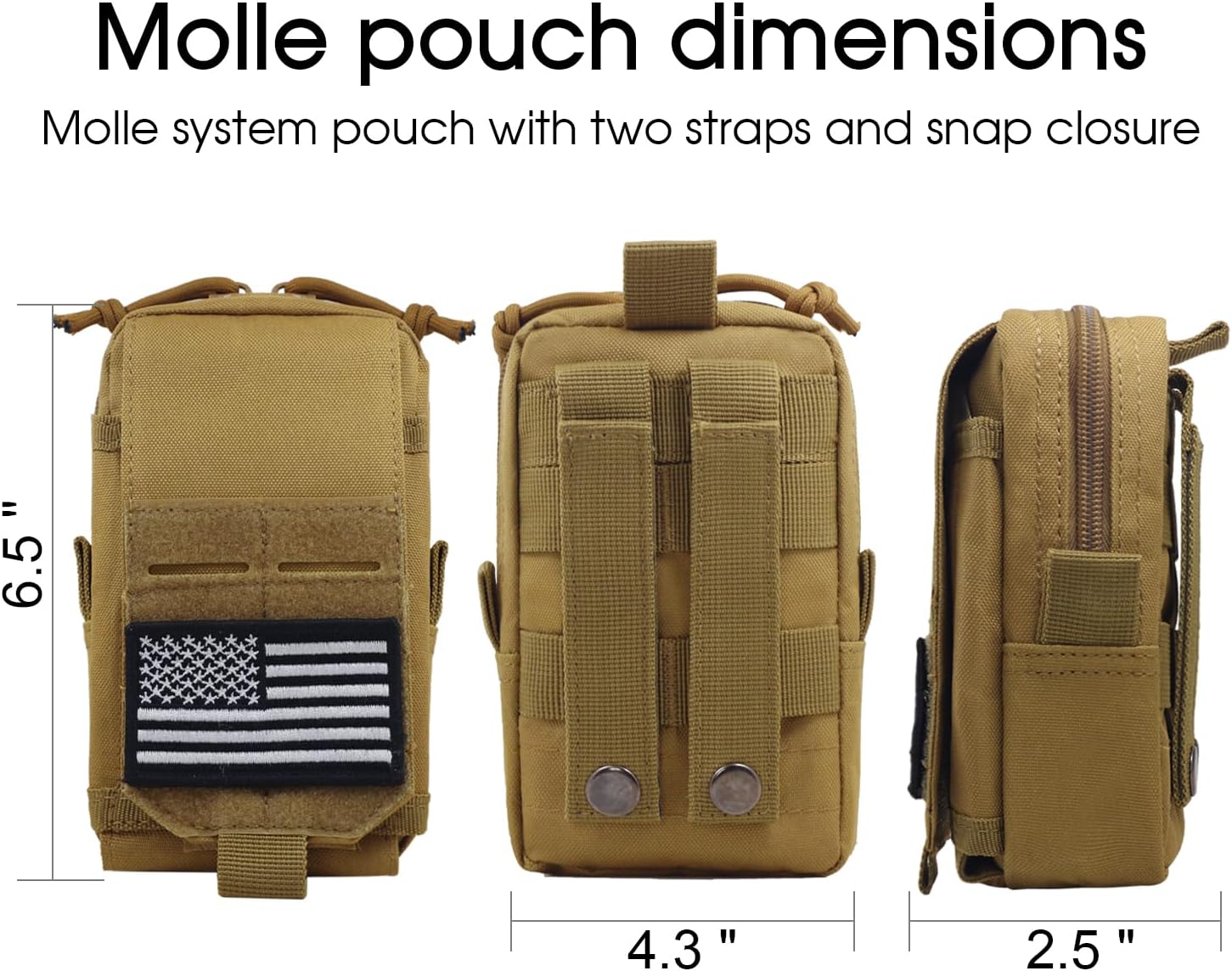 Bolsa táctica chaleco táctico Molle bolsa táctica teléfono celular bolsa multi EDC cintura bolsa