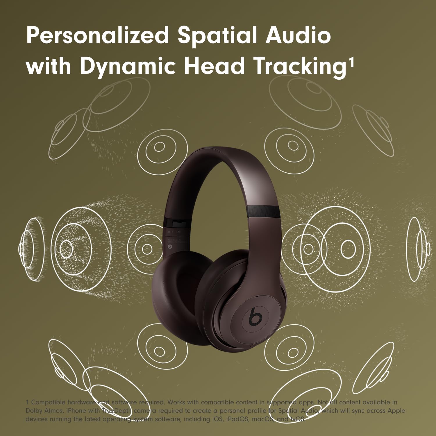 Beats Studio Pro – Auriculares inalámbricos Bluetooth con cancelación de ruido, color marrón oscuro (renovado)