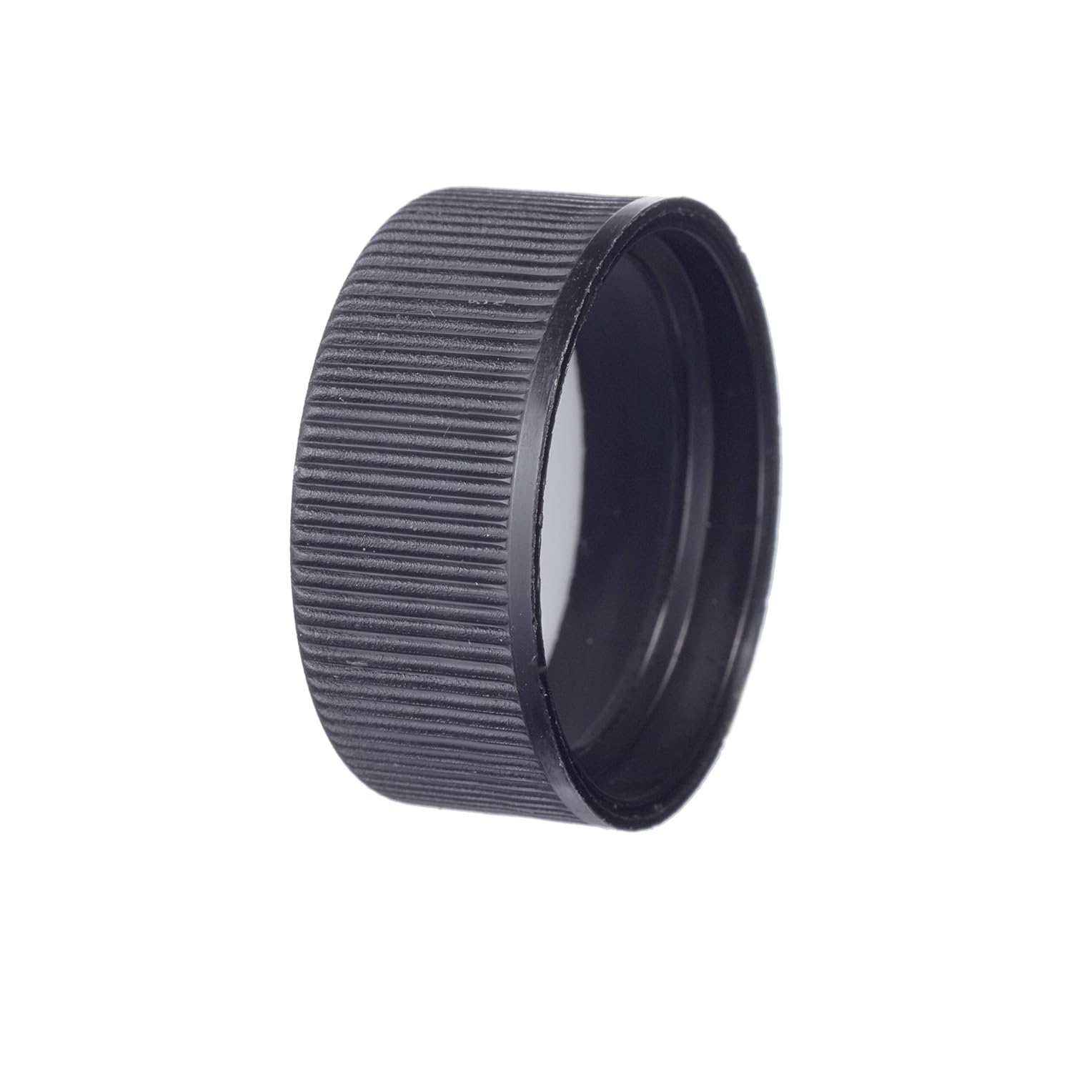 Consolidated Plastics 41084 Tapa negra con forro F217, polipropileno, 0.945 in, acabado 24-400, 12 piezas