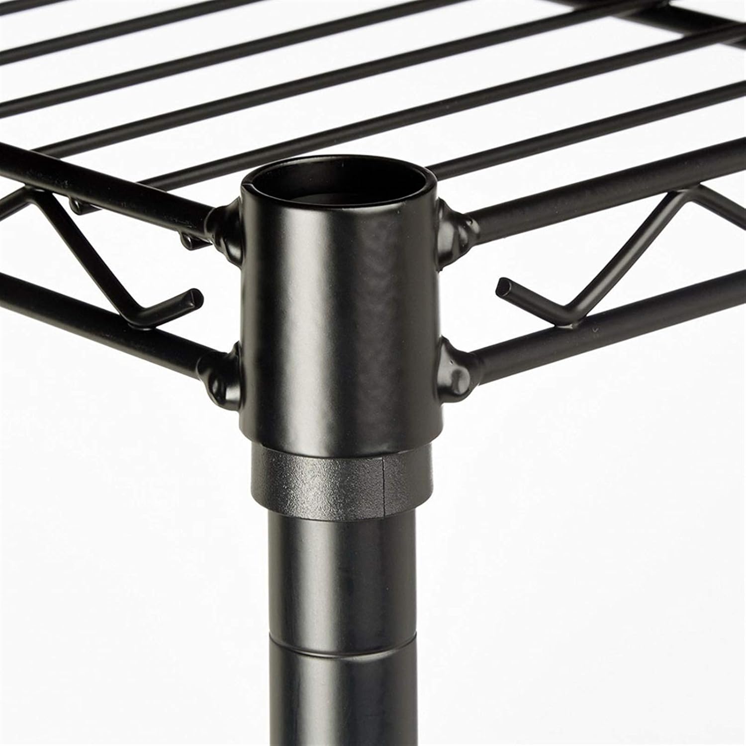 Estantería de alambre de 5 niveles, estantes ajustables, estante de almacenamiento de metal para lavandería, baño, cocina, despensa, organización de