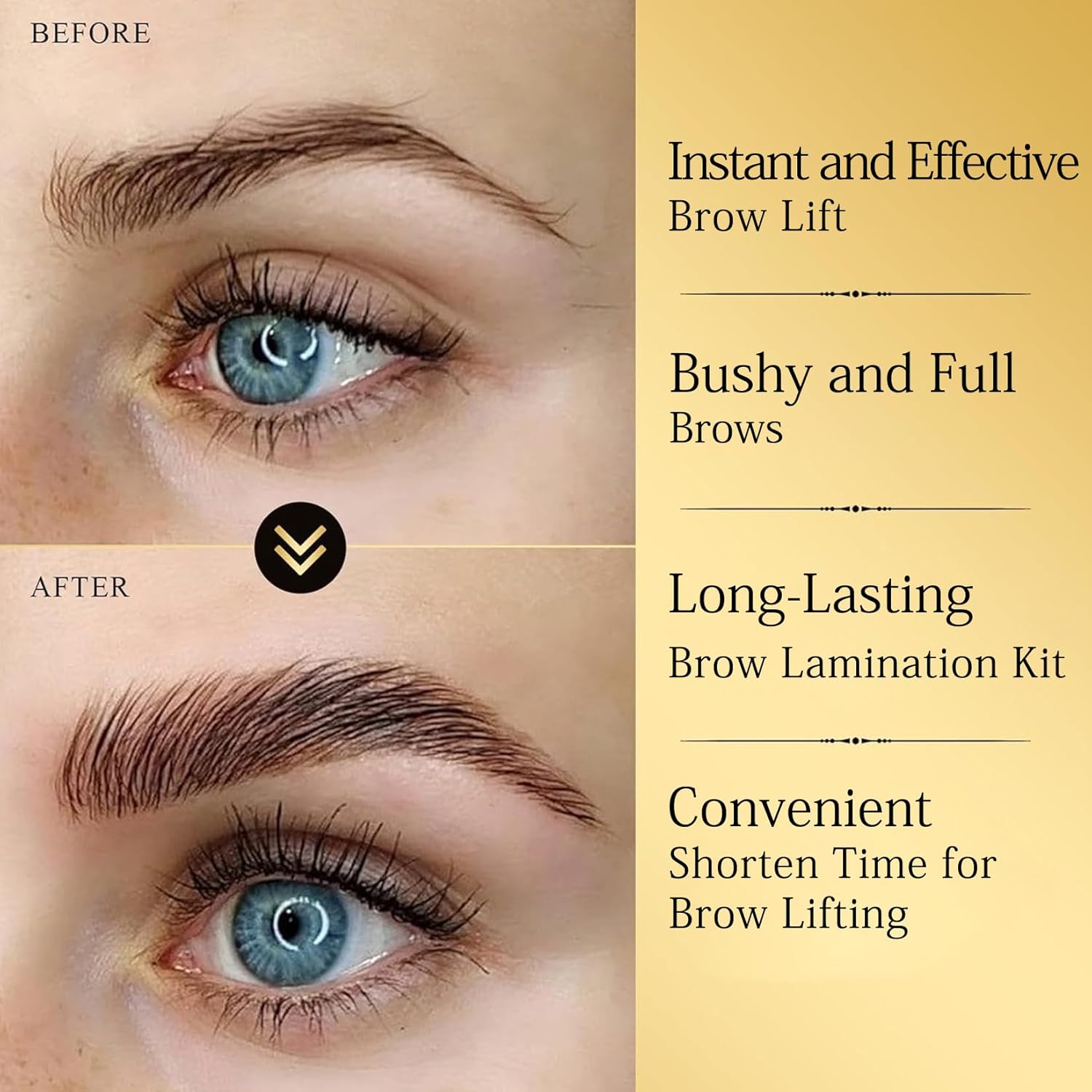 DONG RHYME Kit de laminación de cejas, kit profesional de laminación de cejas, kit de elevación de cejas semipermanente, de larga duración, 6-8