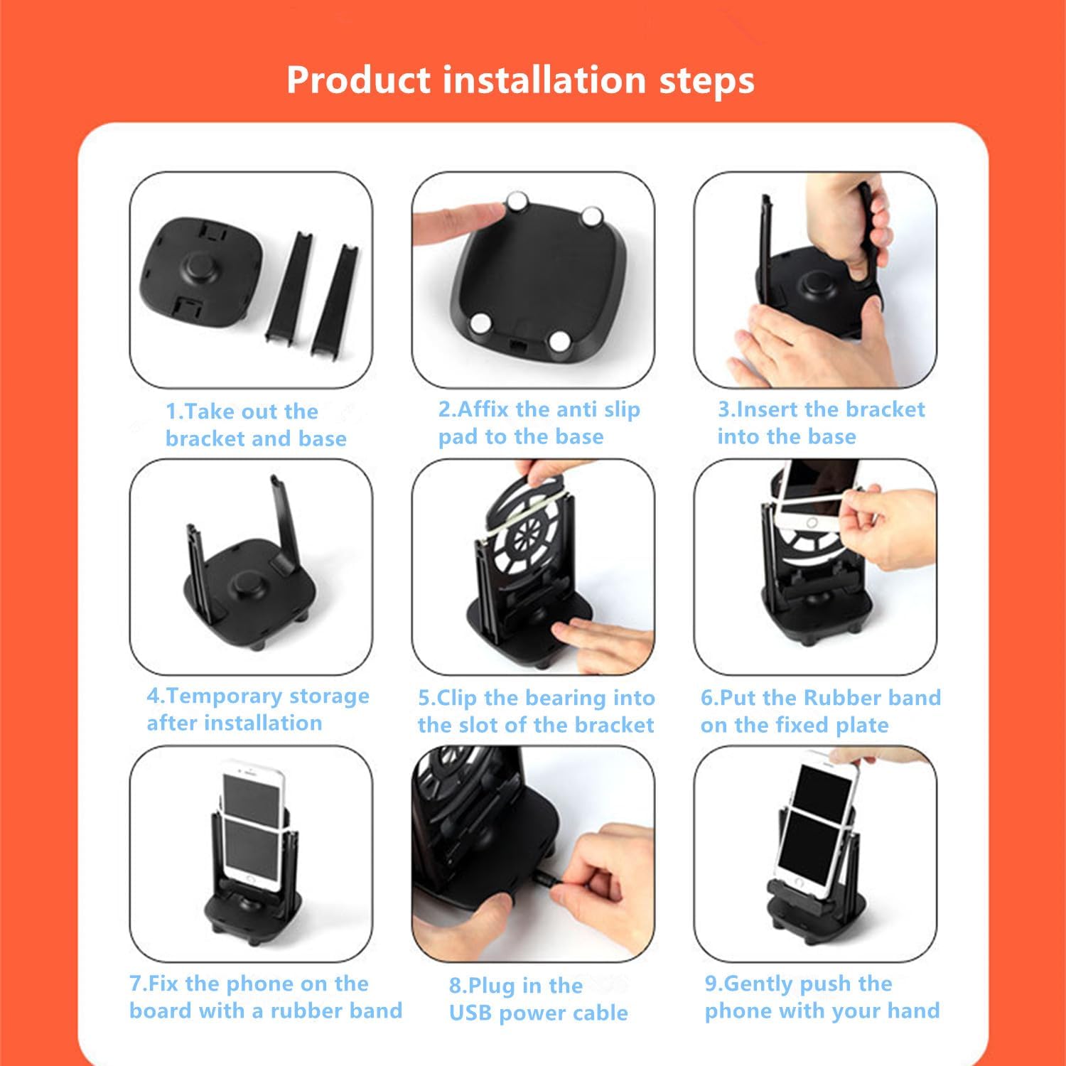 Dispositivo de oscilación para teléfono, accesorios de contador de pasos, compatible con podómetro de teléfono celular, alimentado por USB,