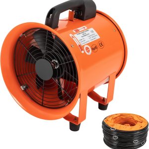 LUGBING Ventilador de utilidad, ventilador portátil de 10 pulgadas, 320 W, soplador de alta velocidad, potente extractor de humos de bajo ruido con LUGBING Ventilador de utilidad, ventilador portátil de 10 pulgadas, 320 W, soplador de alta velocidad, potente extractor de humos de bajo ruido con