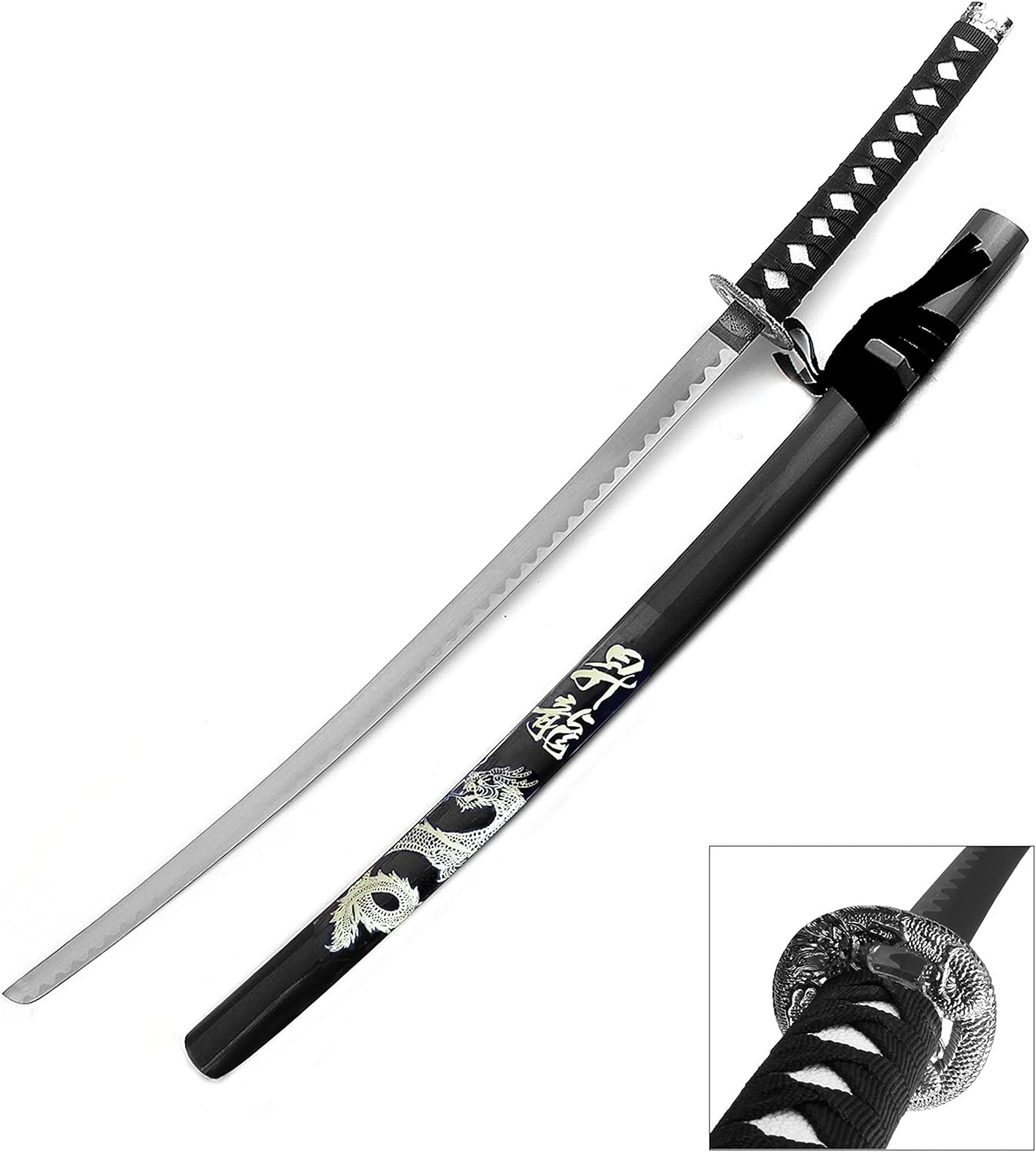 Snake Eye Tactical Espada samurái katana de dos tonos con soporte de espada gratis