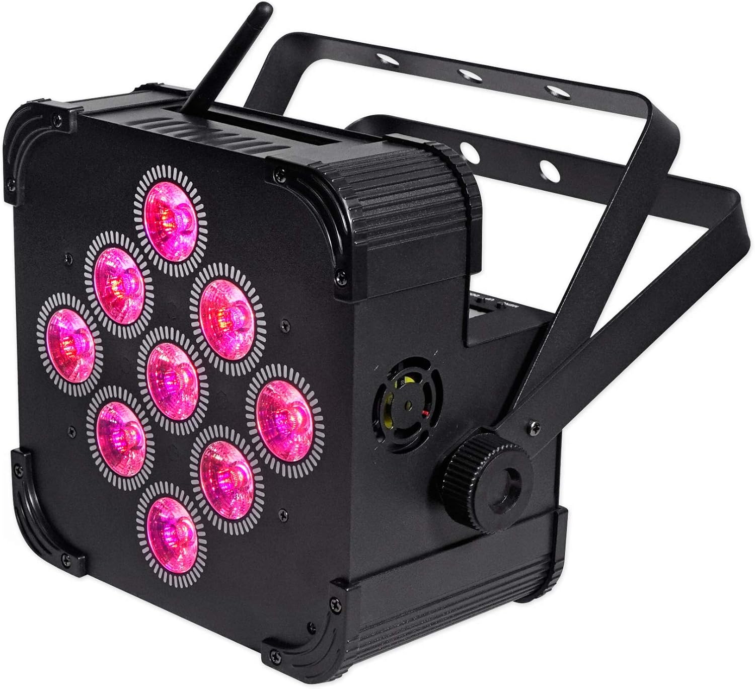 (10) Rockville Best PAR 60 – Luces de lavado recargables con controlador inalámbrico DMX