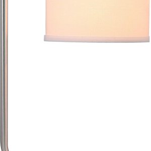 XiNBEi Lighting XB-TL1226-BN – Lámpara de mesa con puerto de carga USB y pantalla de tela, moderna lámpara de mesita de noche con acabado de níquel XiNBEi Lighting XB-TL1226-BN – Lámpara de mesa con puerto de carga USB y pantalla de tela, moderna lámpara de mesita de noche con acabado de níquel