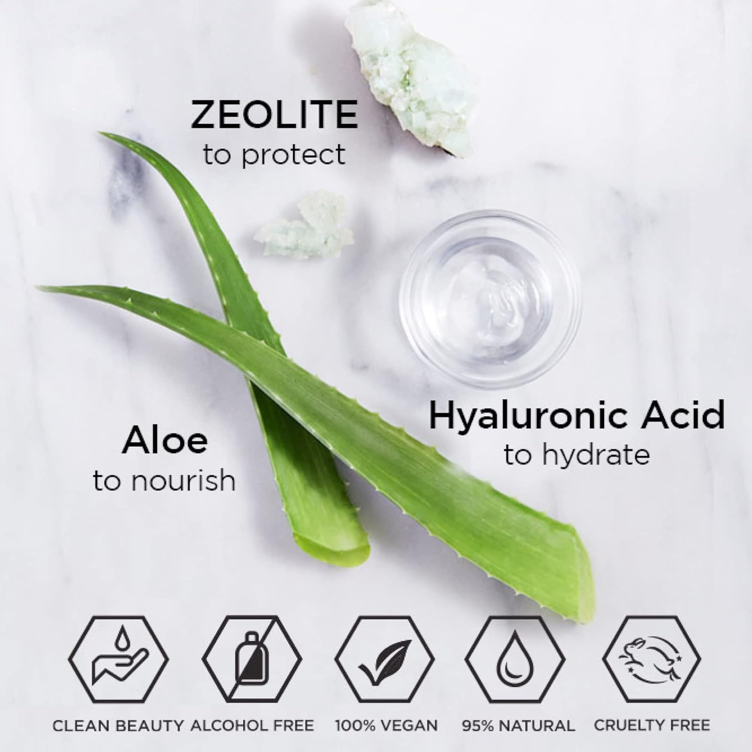 Paquete de valor hidratante limpiador, protege, revitaliza y refresca tu piel, ácido hialurónico, aloe y colágeno, vegano, sin alcohol ni crueldad,