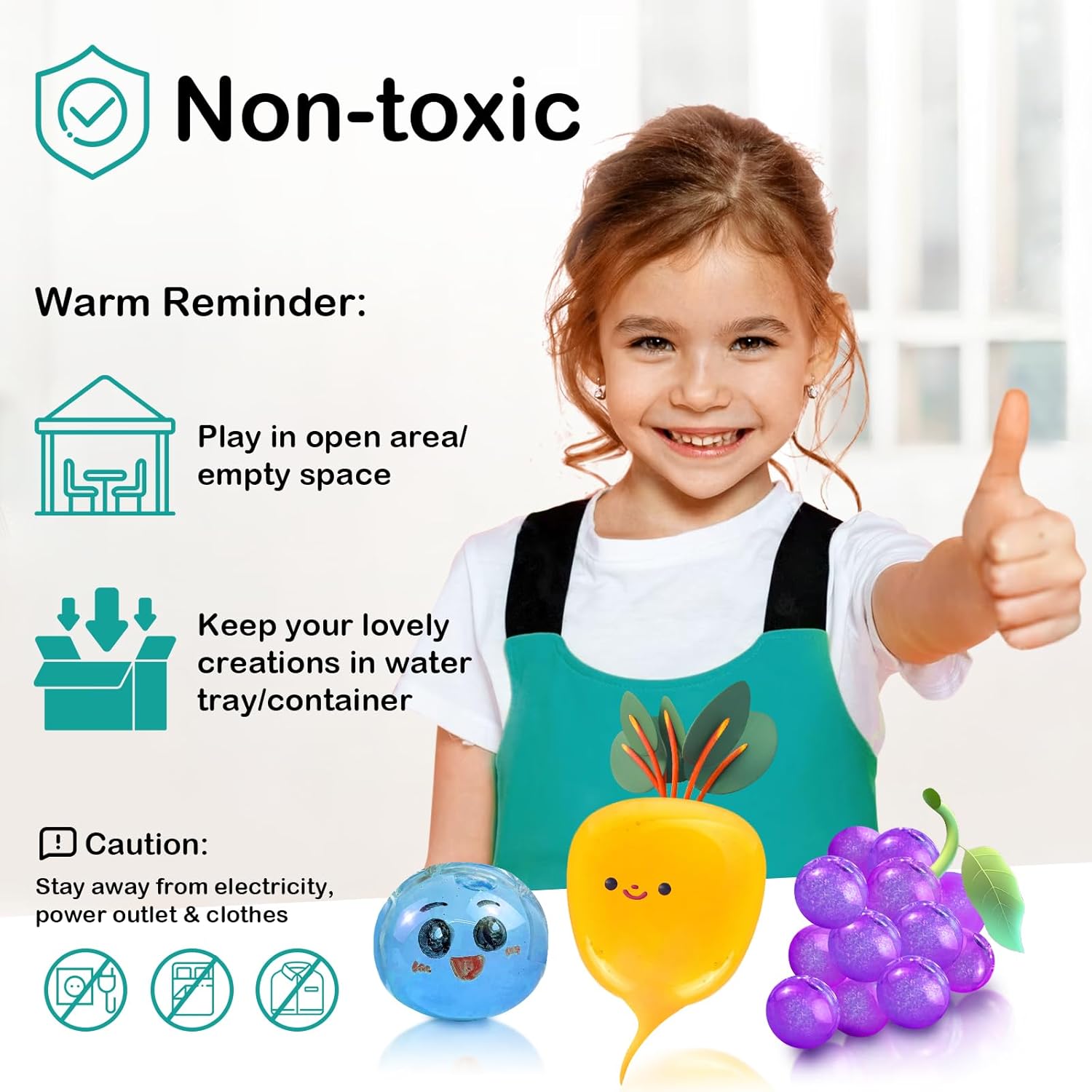 ToyUnited Kit de burbujas de nano cinta, juego de globos de agua con nanocinta de doble cara de 9.8 pies y juguetes de jeringa para niños, niñas,