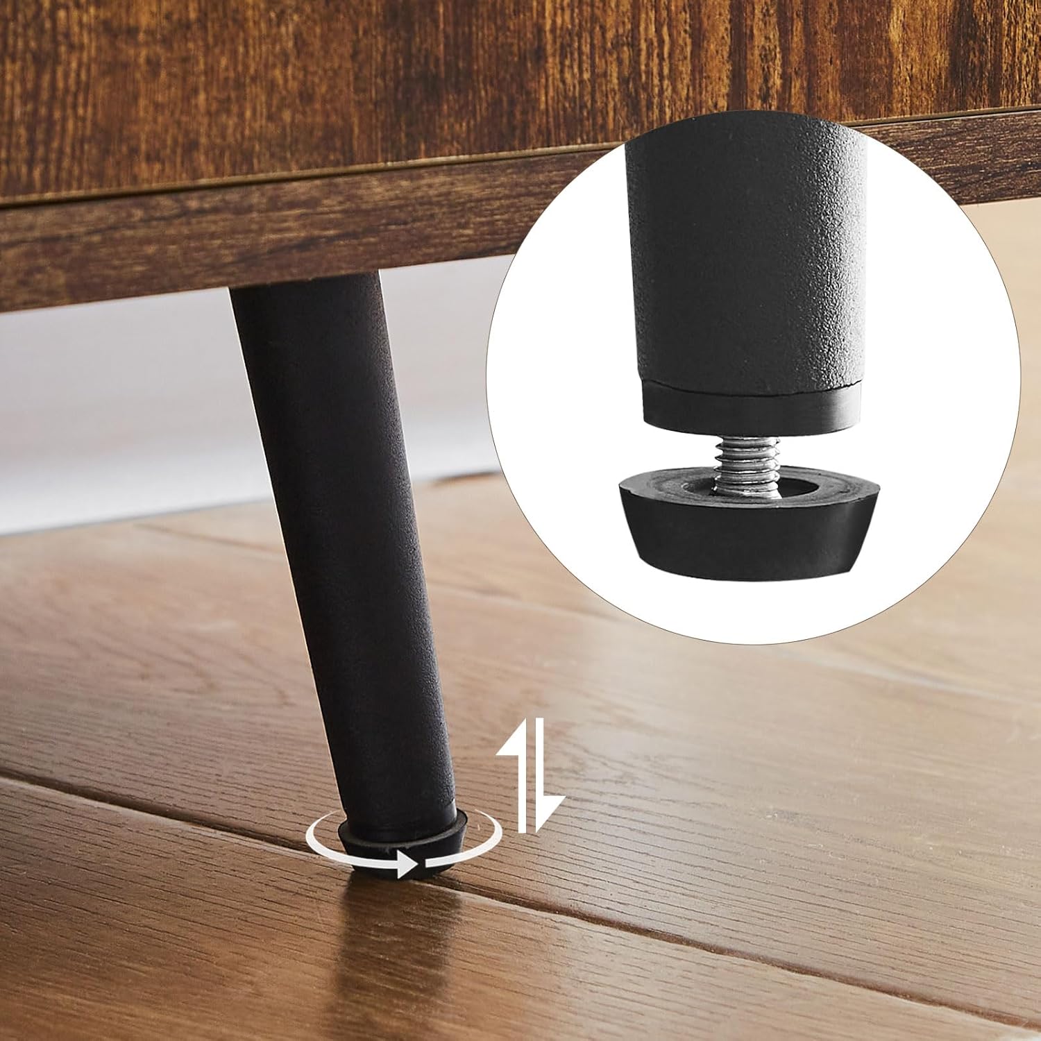 TUKAILAI Soporte de TV para TV de 55 pulgadas, centro de entretenimiento con estantes de almacenamiento y 2 gabinetes, mesa consola de TV con patas