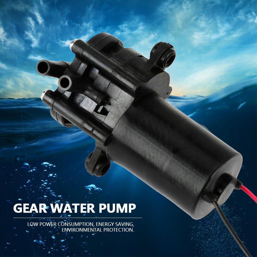 FTVOGUE 12V ZC-A250 Mini autocebante -resistente DC Gear Bomba de agua para acuario herramienta de bombeo de agua