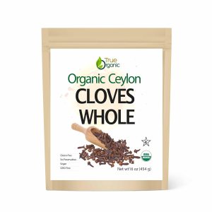 True Organic Clavos enteros de Ceilán, bolsa a granel de 16 onzas, certificado USDA orgánico y Kosher, sin OMG, clavo orgánico fresco, puro Ceilán True Organic Clavos enteros de Ceilán, bolsa a granel de 16 onzas, certificado USDA orgánico y Kosher, sin OMG, clavo orgánico fresco, puro Ceilán