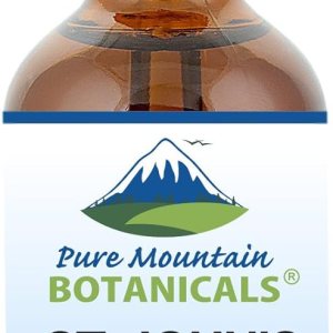 Pure Mountain Botanicals St Johns Wort Tintura – Extracto líquido kosher de hierba de San Juan sin alcohol, 500 mg – Botella de 1 oz Pure Mountain Botanicals St Johns Wort Tintura – Extracto líquido kosher de hierba de San Juan sin alcohol, 500 mg – Botella de 1 oz