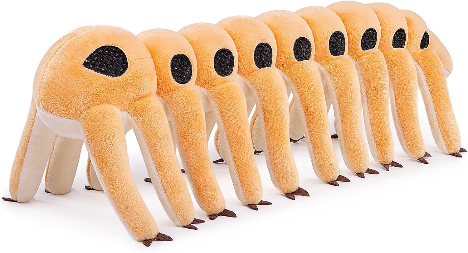 ZHONGXIN MADE Juguete de peluche realista con microorganismo cámbrico  Simulación de 20 pulgadas de criatura marina del Cámbrico Microdictyon modelo
