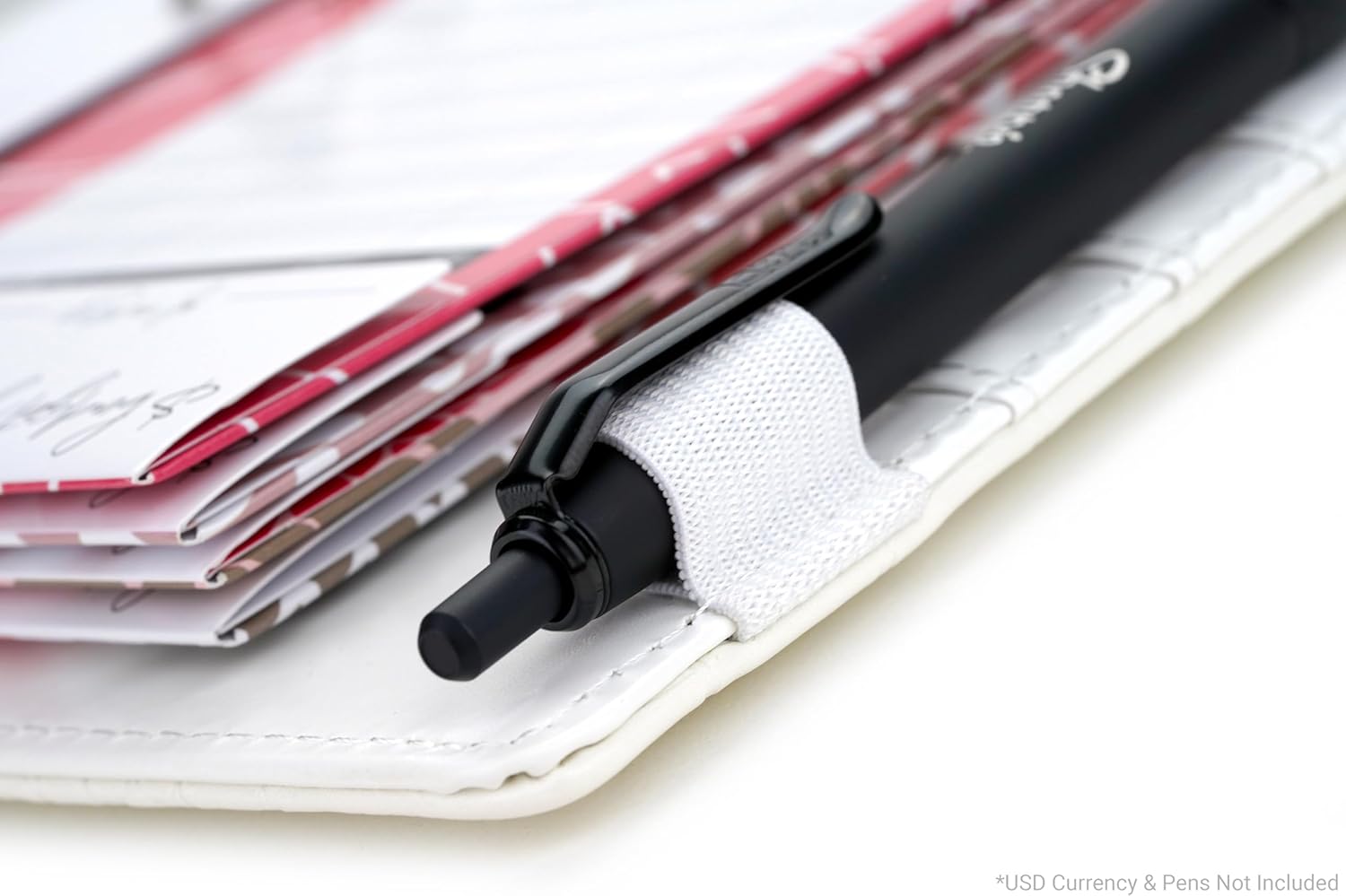 ZipGifts Kit de carpeta presupuestaria 8 sobres de cartulina premium con ventana transparente y sello de velcro, libro mayor trasero, 51