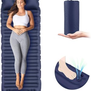 EULANT Colchoneta de dormir autoinflable para acampar con almohada, almohadilla de dormir inflable gruesa con bomba incorporada, colchón de aire EULANT Colchoneta de dormir autoinflable para acampar con almohada, almohadilla de dormir inflable gruesa con bomba incorporada, colchón de aire