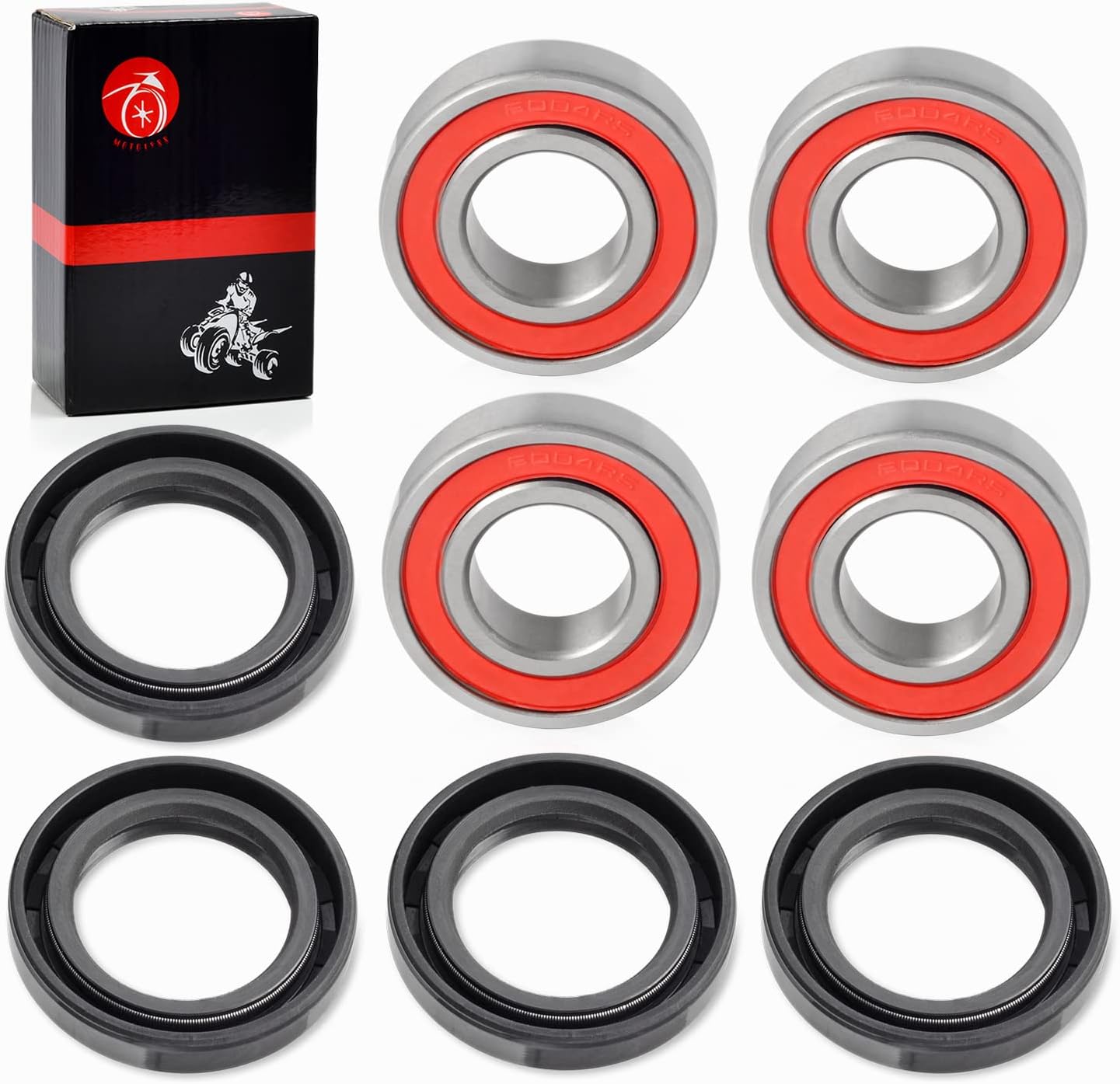 Kit de rodamientos y sellos de rueda delantera para HONDA Recon 250 TRX250TE TRX250TM 1997-2018 TRX200D 1990-1997 TRX350TE TRX350TM 2000-2006