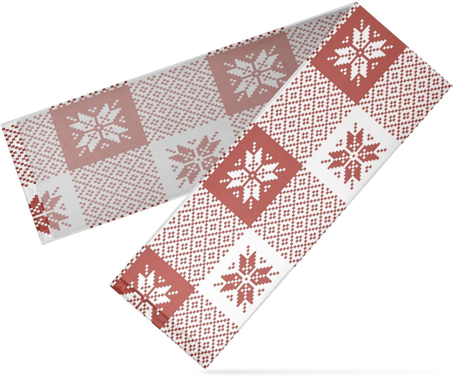 Camino de mesa a cuadros de búfalo de Navidad, decoración de cocina de otoño para decoración de mesa de comedor, camino de mesa de Navidad de 120