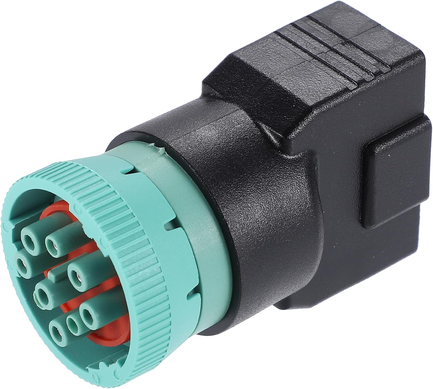 X AUTOHAUX 1 unids tipo 2 OBD2 macho 9 Pin J1939 a OBD2 16 Pin J1962 adaptador hembra OBD dispositivo de diagnóstico Conector convertidor