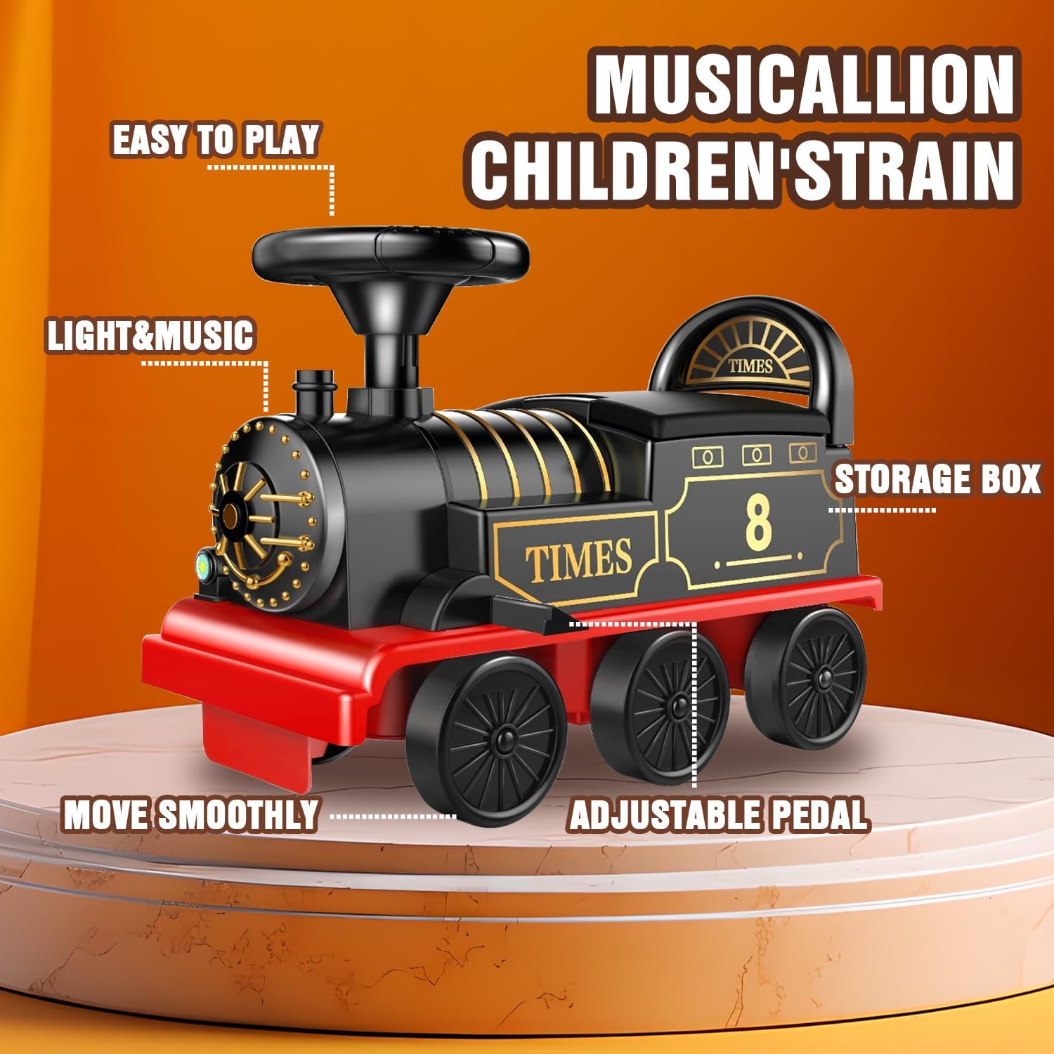 Juego de tren eléctrico de juguete con pista de 2 plazas, automóvil de carga, música, regalos ligeros de cumpleaños de Navidad para niños pequeños,