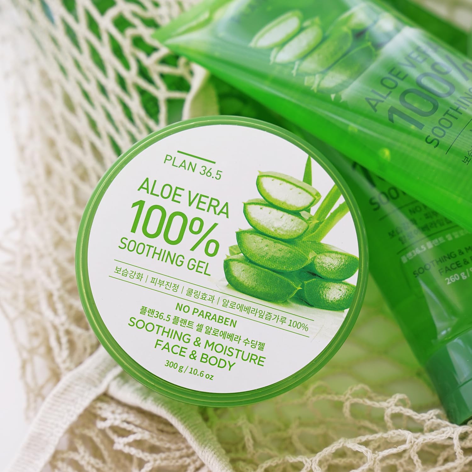 Plan 36.5 Gel calmante de aloe vera, 300 g10.6 oz
