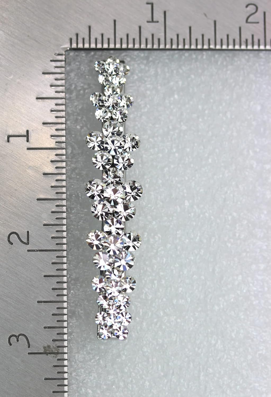 Faship Preciosa pinza de pelo de cocodrilo con diseño floral de cristal transparente