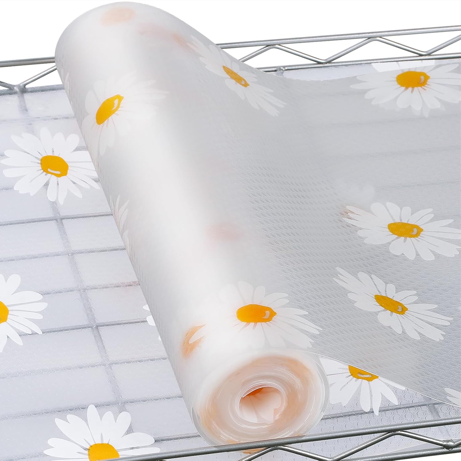 Cooyes Revestimientos de estantes para armarios de cocina, revestimiento de cajón no adhesivo, forro impermeable para refrigerador, forro de alambre