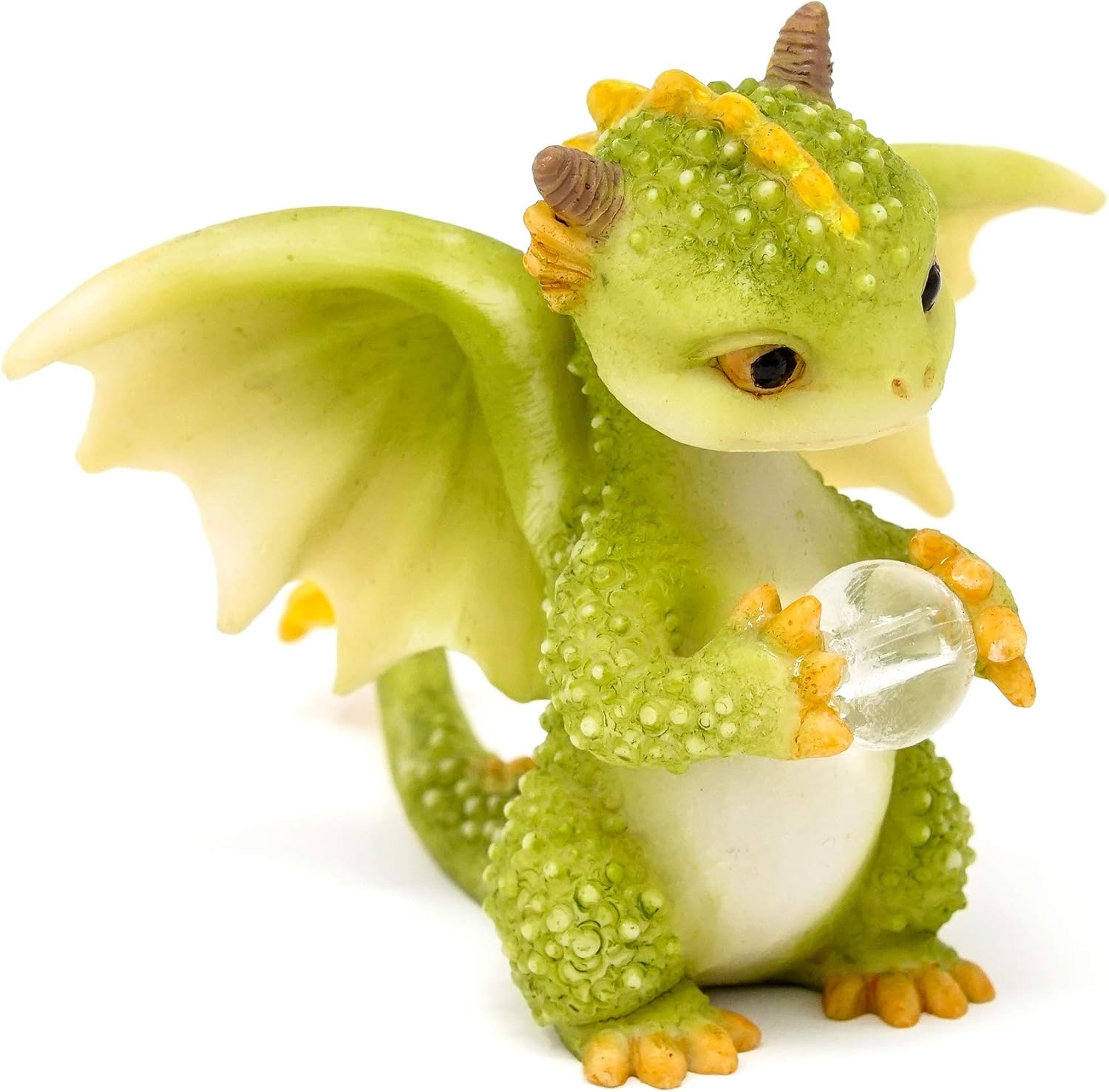 Top Collection Rex The Green Dragon – Mini figura coleccionable de fantasía (orbe de cristal)