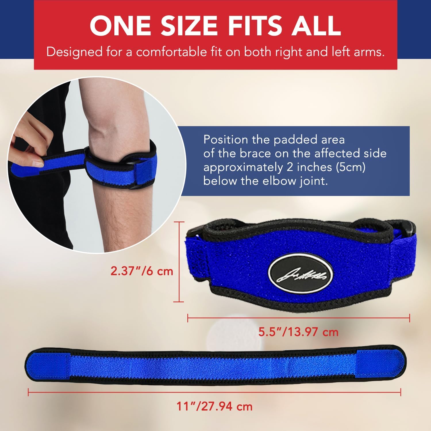 Doctor Developed – Codera de tenis duradera para tendinitis y lesiones, cómoda codera de tenis para hombres y mujeres, codera para golfistas con