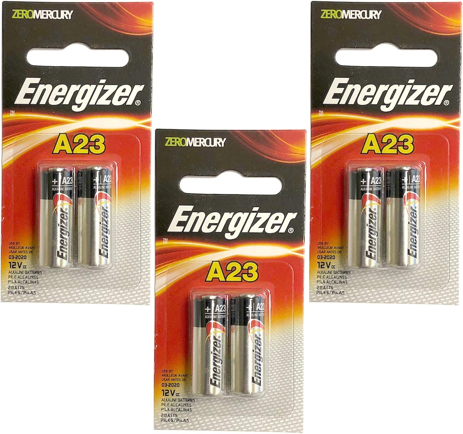 3 pilas alcalinas de 12 V A23 remplazan LRV08, MN21, MN23, MS21, N21, N21, N21, RV08, RVO8, S21, V23GA, VR22,1811A, 23A, 8F10R, 8LR32, 8LR932, A21,