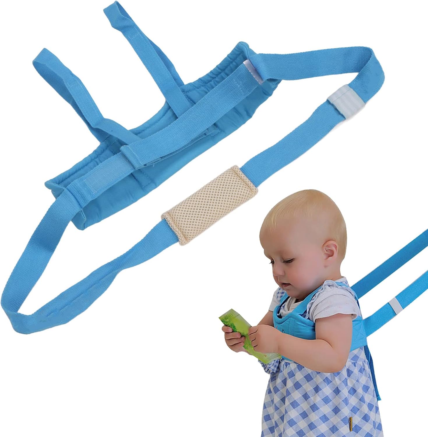 Arnés para caminar para niños pequeños, arnés de asistente para bebés, correas para niños pequeños, ajustable, transpirable, ayudante de aprendizaje