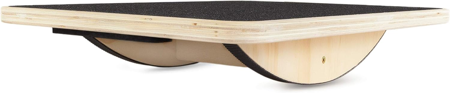ProsourceFit Tabla de equilibrio de madera antideslizante para entrenamiento de núcleo, 17.5 pulgadas de diámetro, color negro