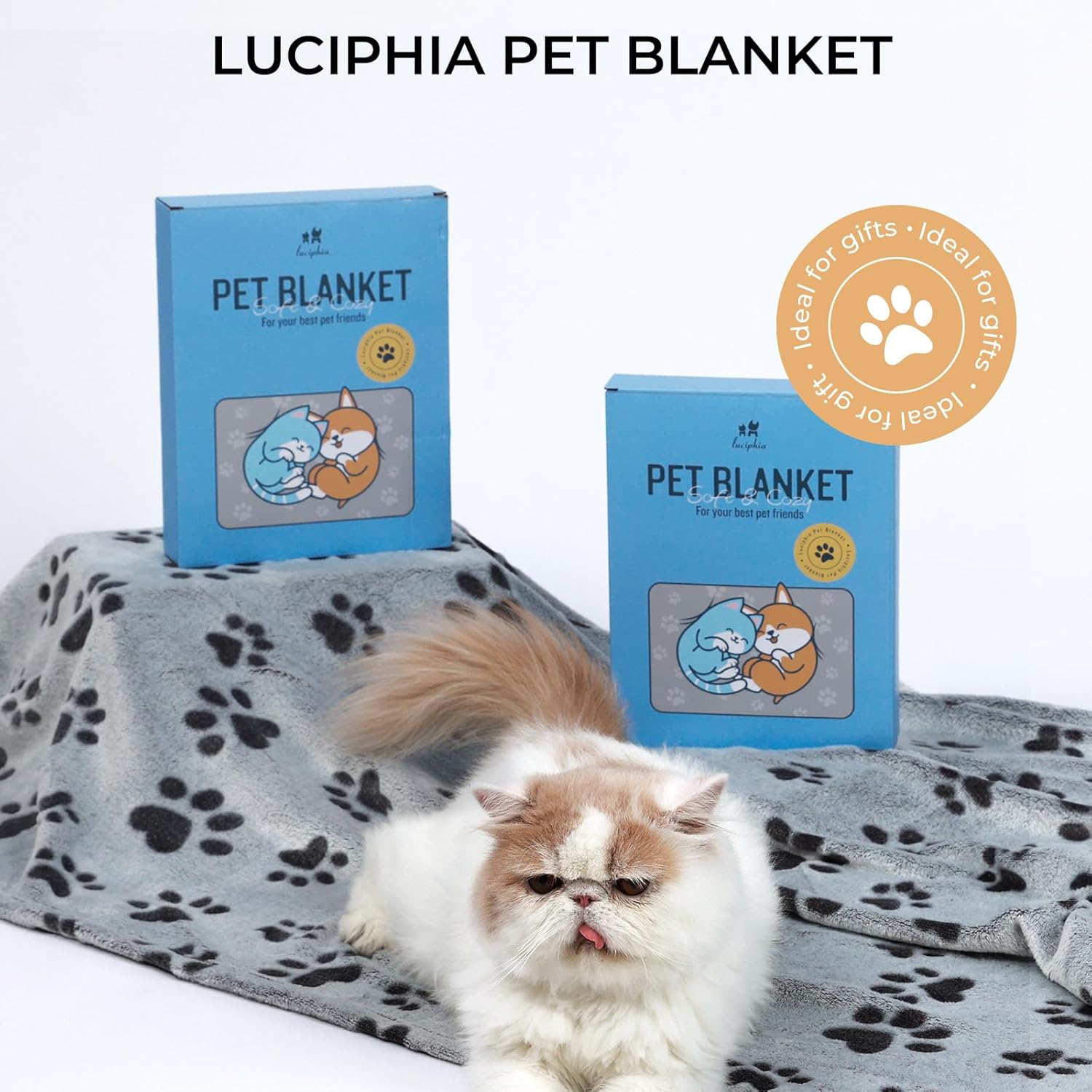 Mantas pequeñas de forro polar para perros, regalo para cachorros, manta calmante esencial para gatos, manta suave para perros medianos (57 x 40