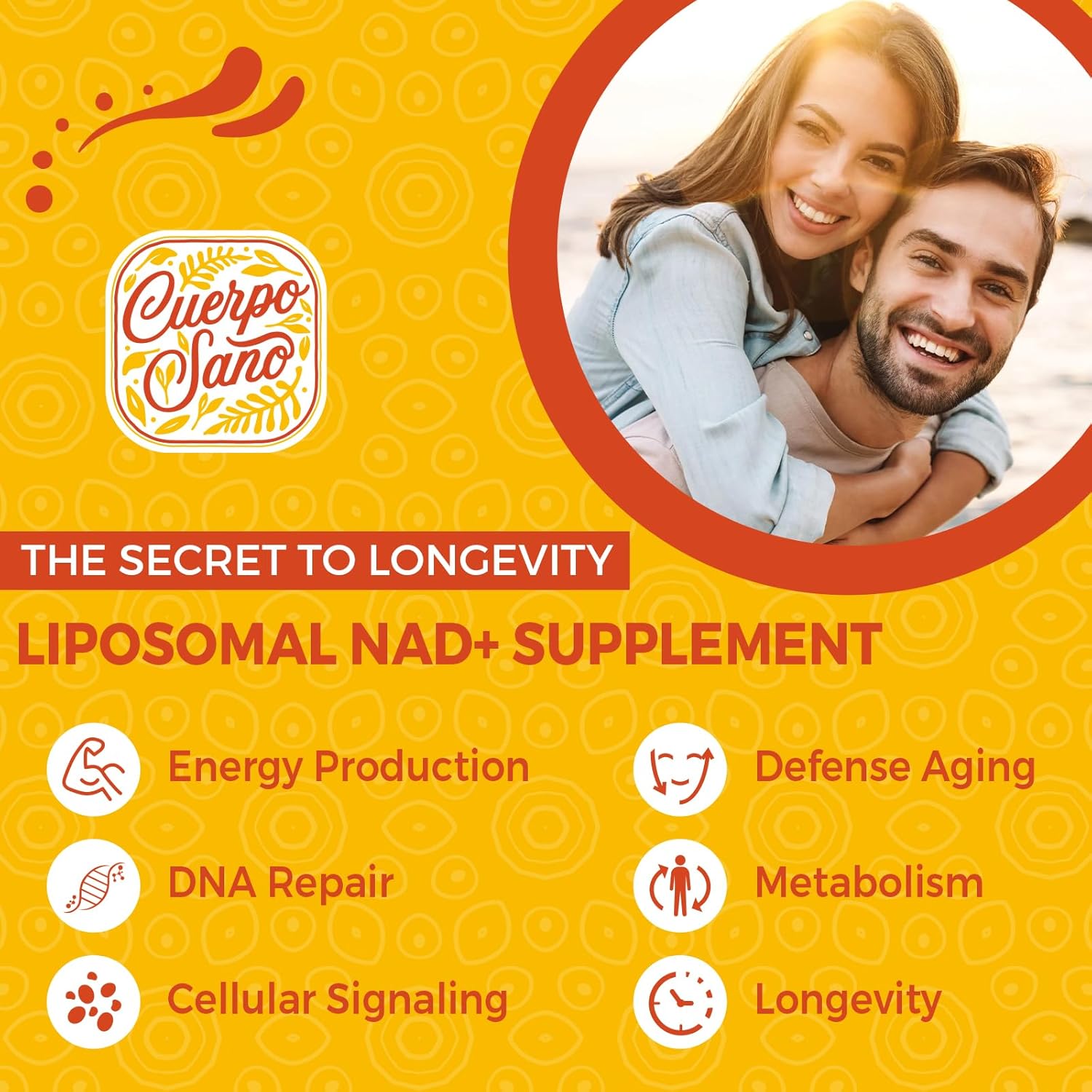 Suplemento liposomal NAD de 2000 mg  Alta absorción y NAD Pontecy, más eficiente que la nicotinamida ribósido, 100% puro NAD+ suplementos para
