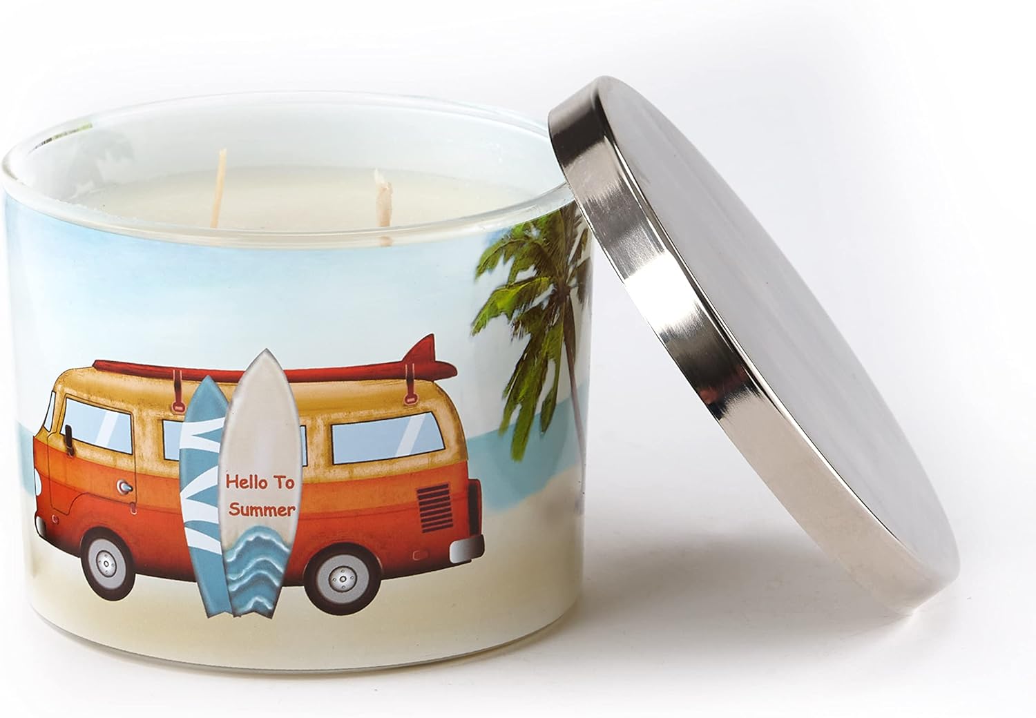 Velas en tarro – Velas temáticas de verano – Surfea