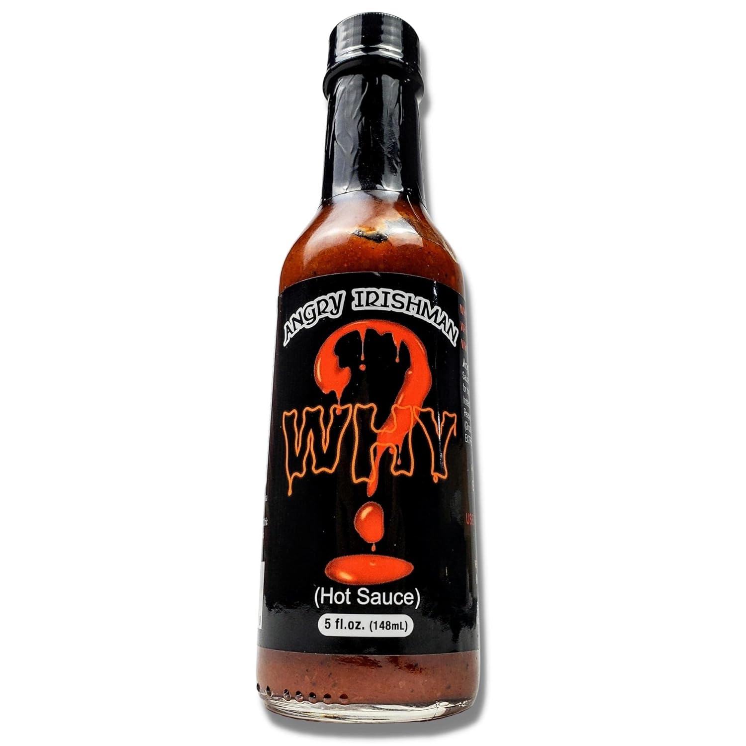 Angry Irishman – Salsa súper picante extrema hecha con Bhut Jolokia (pimienta fantasma), pimientos Trinidad Scorpion y Carolina Reaper sin extracto,