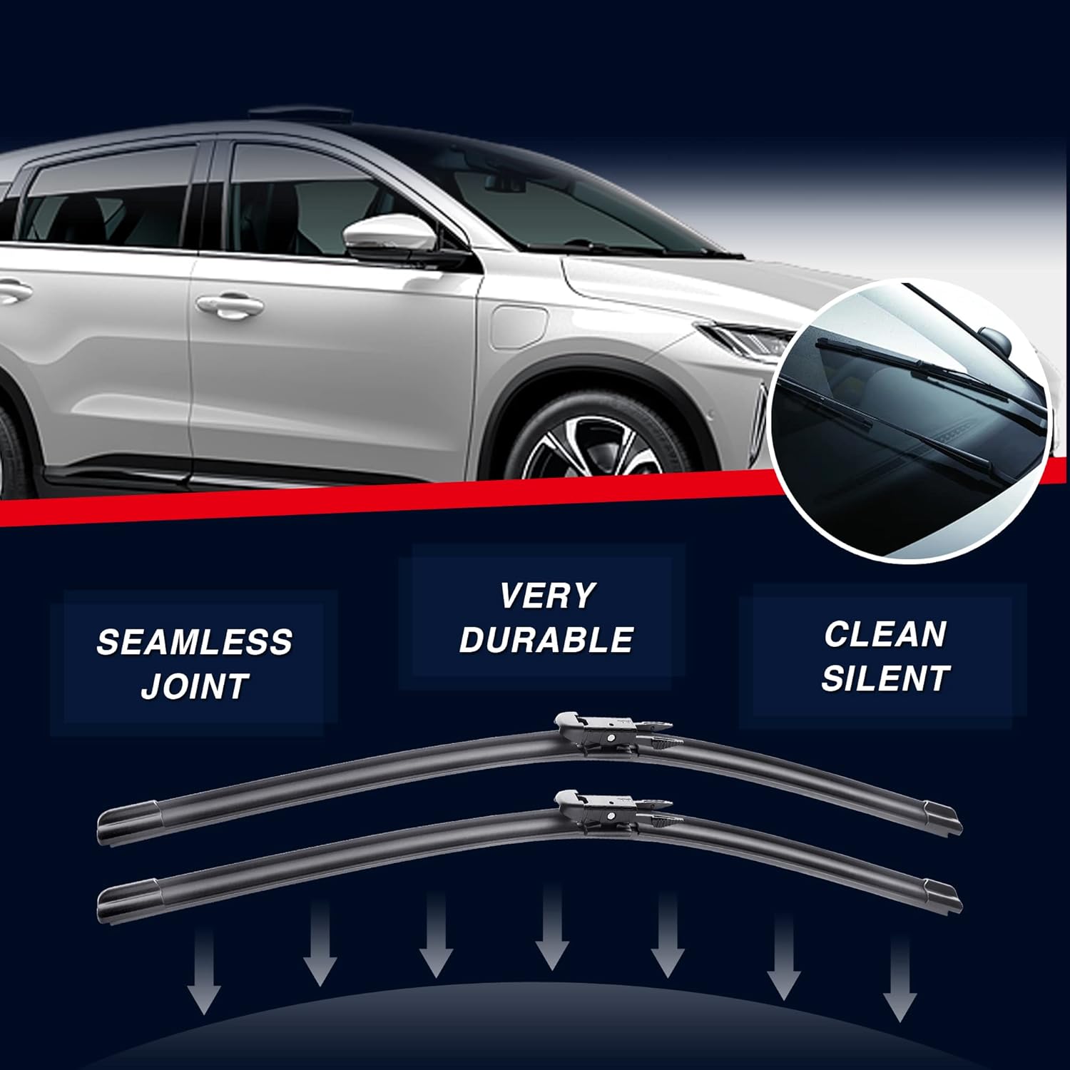 IceXsonw – 3 limpiaparabrisas de 26 pulgadas, 22 pulgadas, 11 pulgadas, repuesto para Ford Explorer 2019, 2018, 2017, 2016, 2015, 2014, 2013, 2012,