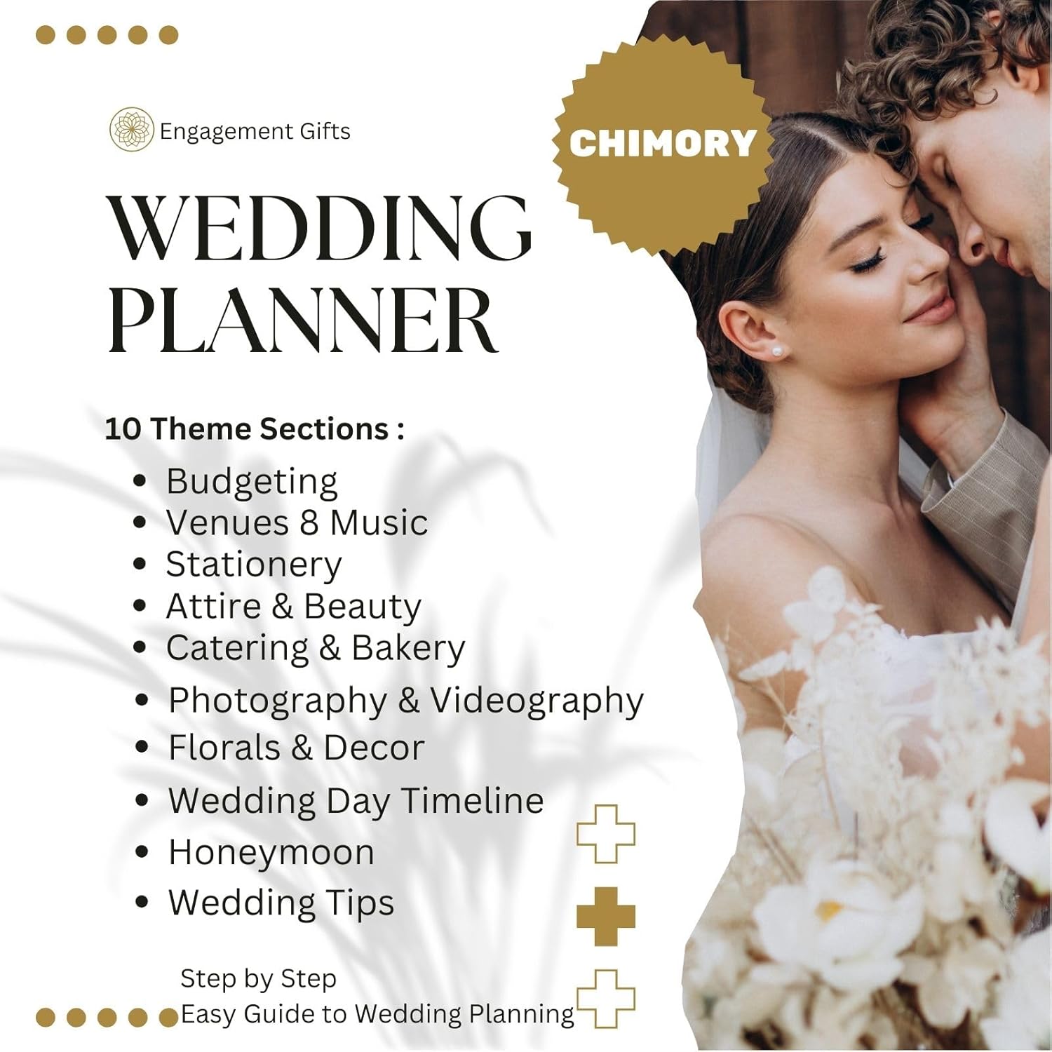 Agenda de boda rosa y organizador para la novia, planificador de boda, libro de compromiso único para parejas recién comprometidas, organizador de