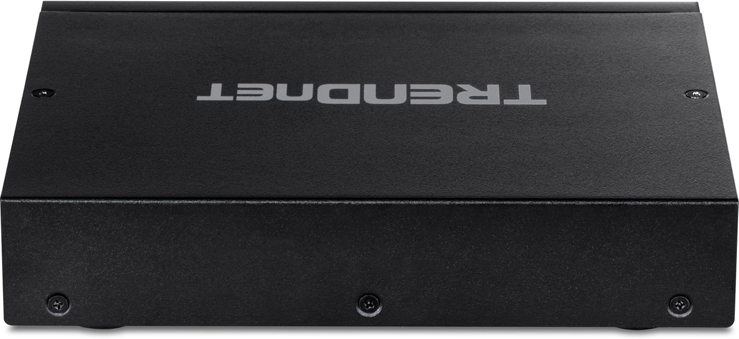 TRENDnet Interruptor 10G de 5 puertos, 5 puertos RJ-45 de 10 G, capacidad de conmutación de 100 Gbps, admite conexiones 2.5G y 5G-BASE-T, protección