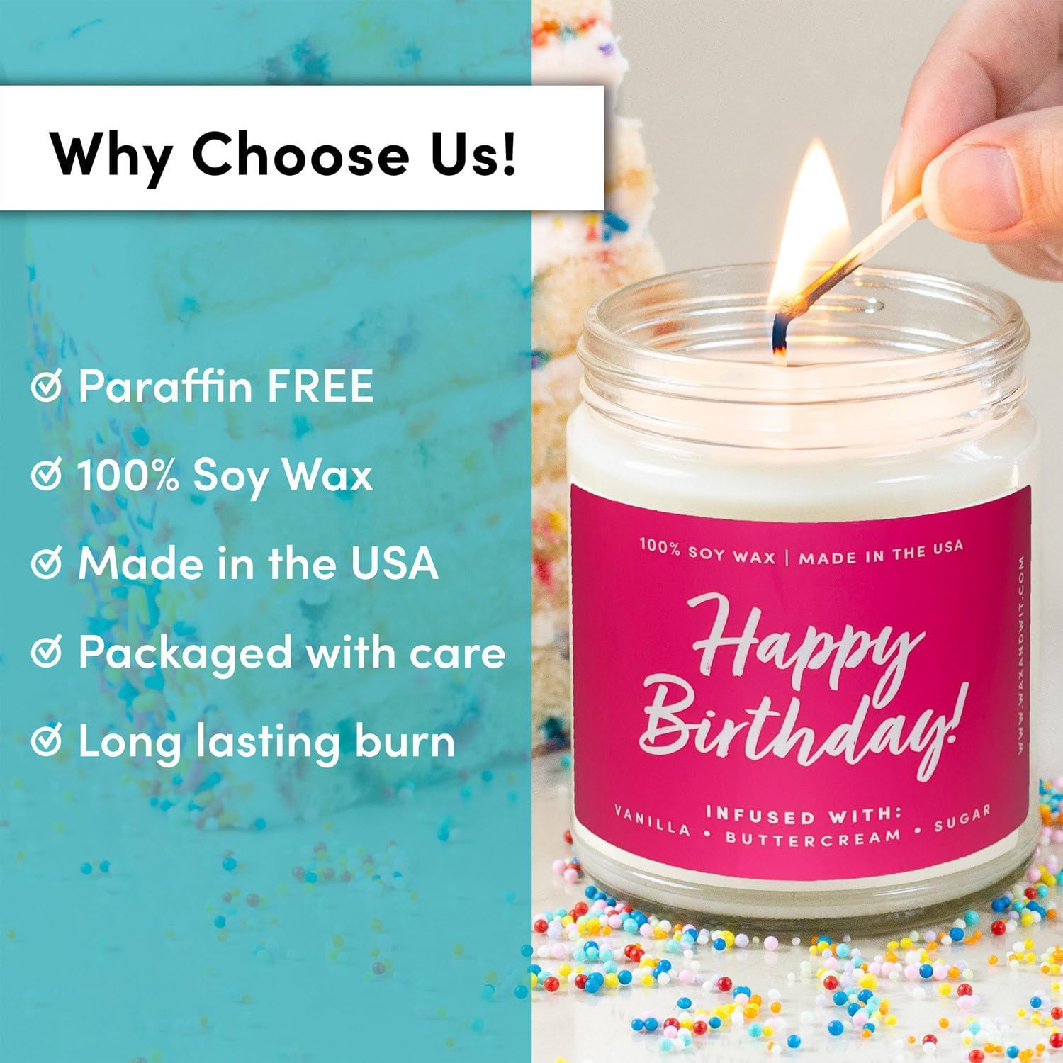 Regalos de feliz cumpleaños para mujeres, vela de feliz cumpleaños, regalos de velas para mujeres, regalos de mujer para cumpleaños, regalos de