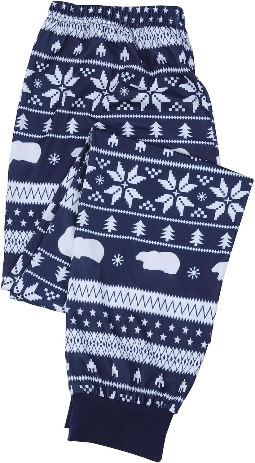 Pijamas de Navidad a juego para la familia, conjuntos de pijamas de alce, Papá Noel, árbol de Navidad, lindo y divertido juego de pijamas de Navidad