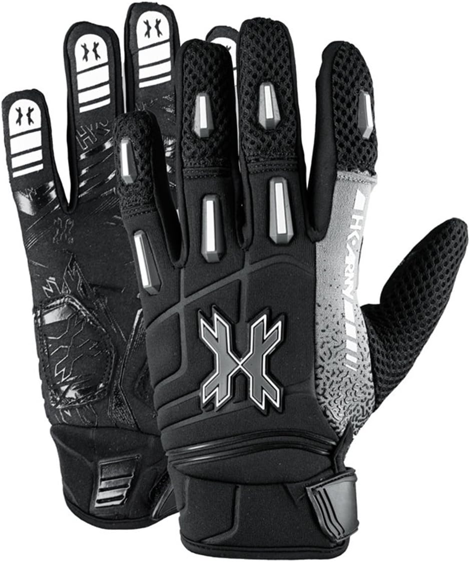 HK Army Guantes profesionales – Dedo completo – Stealth – L