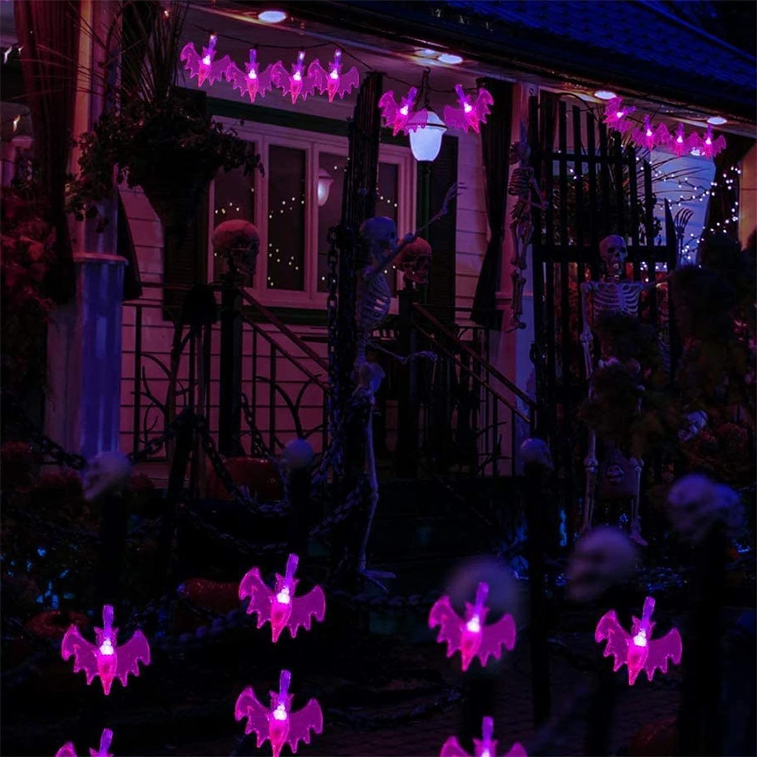 Luces de Halloween, decoraciones de Halloween, luces LED de fantasma, calabaza para decoración de Halloween, interiores y exteriores, fiesta de