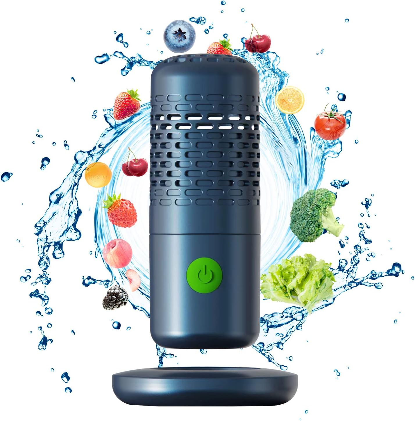 Fruit and Vegetable Washing Machine,Fruit Vegetable Purifier Fruit and Vegetable Cleaner, Capsule Shape Fruit & Vegetable Cleaner Machine for